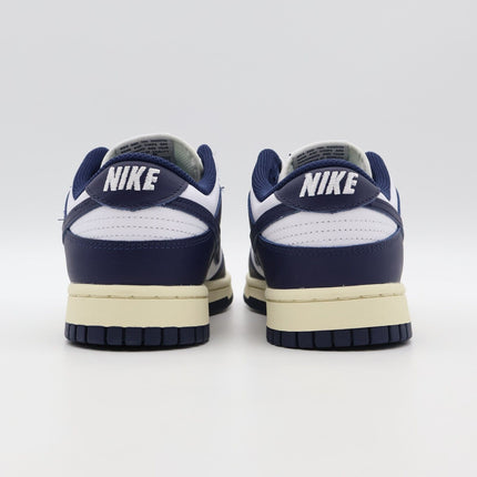 DD1503-115 Nike Dunk Low Vintage Navy White Midnight Navy Sail (Women's)