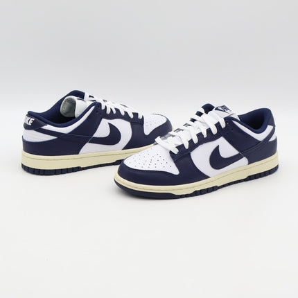 DD1503-115 Nike Dunk Low Vintage Navy White Midnight Navy Sail (Women's)