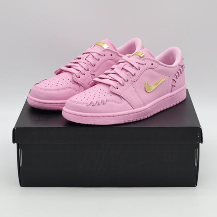 FN5032-600 Nike Air Jordan 1 Low MM Perfect Pink Metallic Gold (Women's)