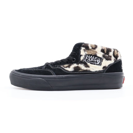 VN0A5KYABMA Supreme Vans Skate Leopard Half Cab 92 Black Animal Beige (Men's)