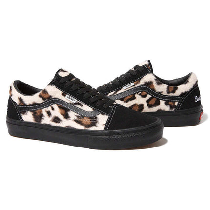 VN0A5FCBBM8 Supreme Vans Leopard Old Skool Black White (Men's)