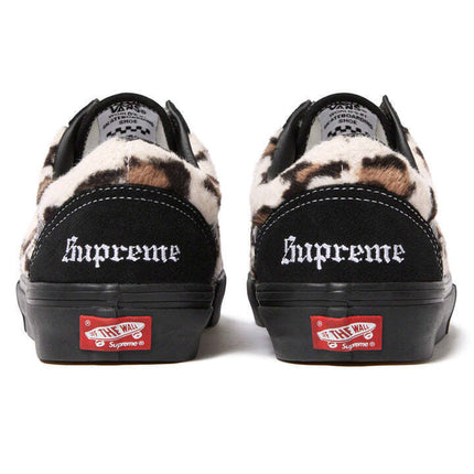 VN0A5FCBBM8 Supreme Vans Leopard Old Skool Black White (Men's)