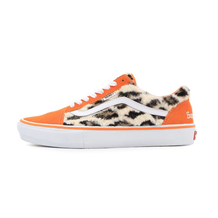 VN0A5FCBORA Supreme Vans Leopard Old Skool Orange White (Men's)