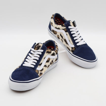 VN0A5FCBBX9 Supreme Vans Leopard Old Skool Navy White (Men's)