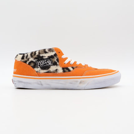 VN0A5KYAORA Supreme Vans Leopard Half Cab Orange White Brown (Men's)