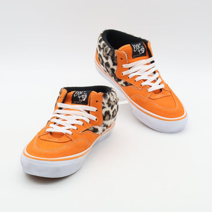 VN0A5KYAORA Supreme Vans Leopard Half Cab Orange White Brown (Men's)