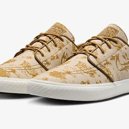 FD6641-200 Nike SB Zoom Janoski Premium Sesame Brongene Sail Flat Gold (Men's)