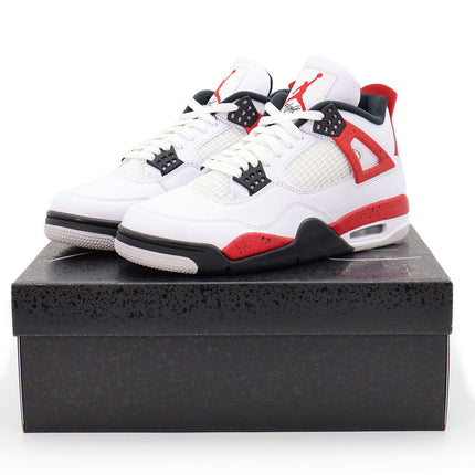 DH6927-161 Nike Air Jordan 4 Retro Red Cement Fire Black Neutral Grey (Men's)