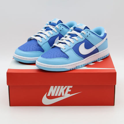 DM0121-400 Nike Dunk Low Retro Qs Argon Blue White Sax Royal Navy Aqua (Men's)