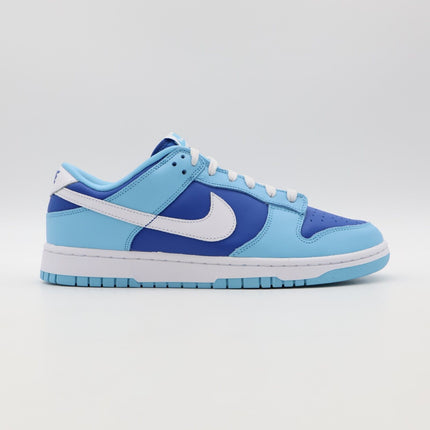 DM0121-400 Nike Dunk Low Retro Qs Argon Blue White Sax Royal Navy Aqua (Men's)