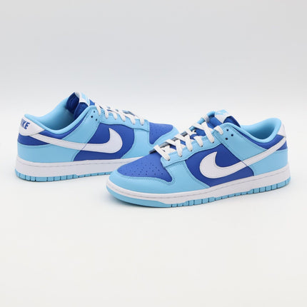 DM0121-400 Nike Dunk Low Retro Qs Argon Blue White Sax Royal Navy Aqua (Men's)