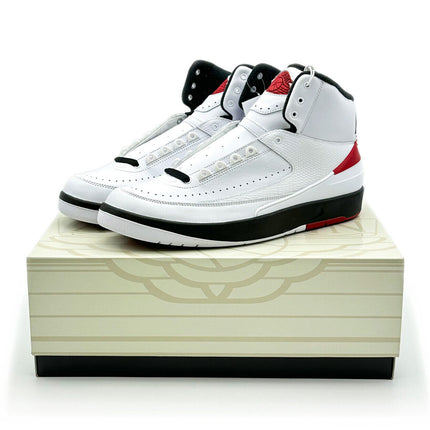 DX2454-106 Nike Air Jordan 2 OG Chicago White Varcity Red Black (Men's)