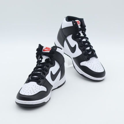 DD1869-103 Nike Dunk High Panda Black White University Red (Women's)