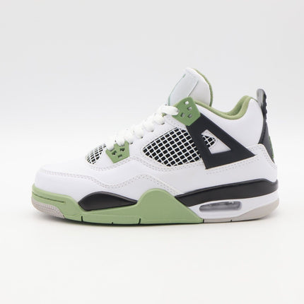 Size 5.5 - AQ9129-103 Nike Air Jordan 4 Retro Mid Seafoam Oil Green White