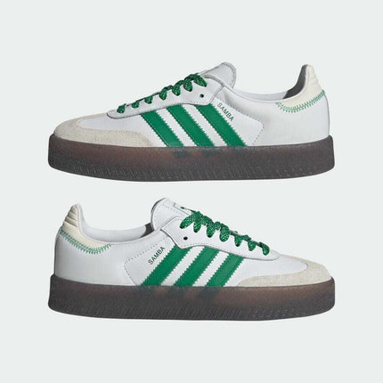 IE9105 adidas Sambae Footwear White Green Off White (Women's)