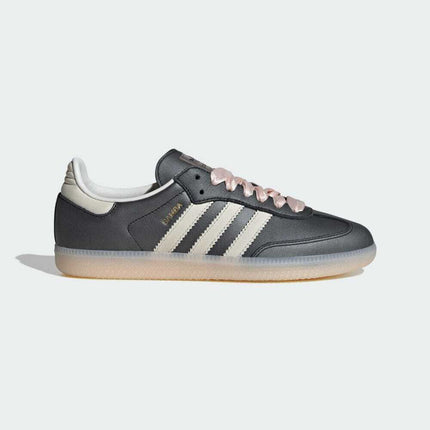 IH8047 adidas Originals Samba OG Ribbon Laces Black Pink (Women's)