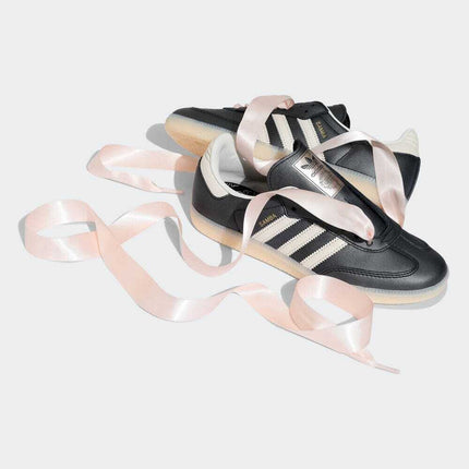 IH8047 adidas Originals Samba OG Ribbon Laces Black Pink (Women's)