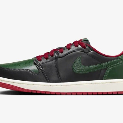 CZ0775-036 Nike Air Jordan 1 Retro Low OG Black and Gorge Green (Women's)