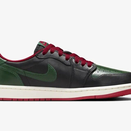 CZ0775-036 Nike Air Jordan 1 Retro Low OG Black and Gorge Green (Women's)