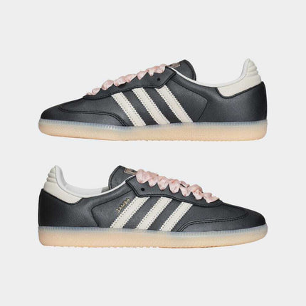 IH8047 adidas Originals Samba OG Ribbon Laces Black Pink (Women's)