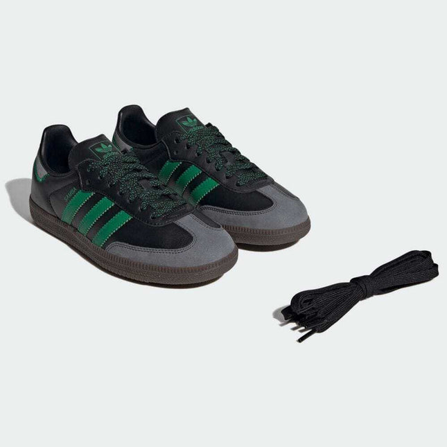 IE6520 adidas Originals Samba OG Core Black Green Grey (Men's)