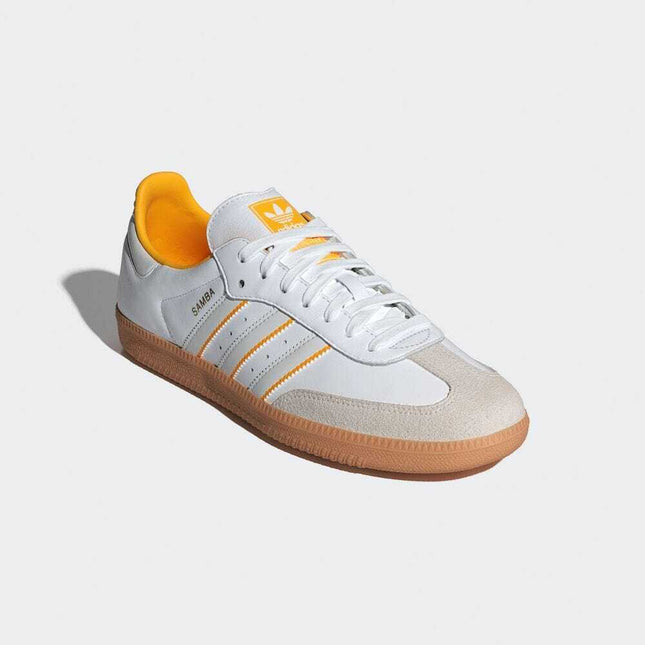 ID1479 adidas Originals Samba OG Footwear White Crystal White Crew Yellow (Men's