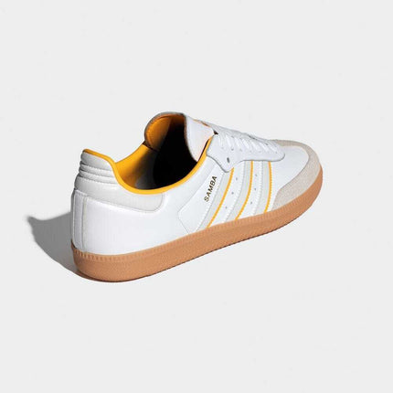 ID1479 adidas Originals Samba OG Footwear White Crystal White Crew Yellow (Men's