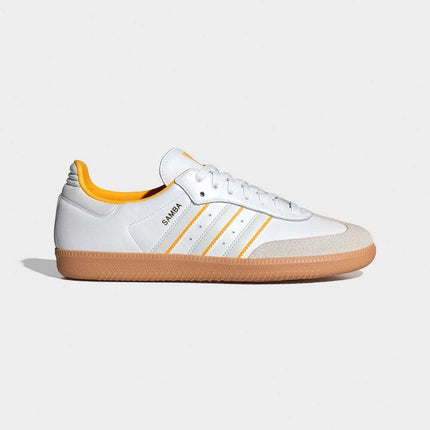 ID1479 adidas Originals Samba OG Footwear White Crystal White Crew Yellow (Men's