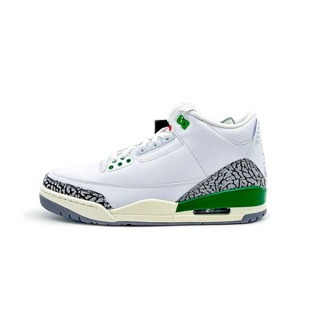 CK9246-136 Nike W Air Jordan 3 Retro Lucky Green White Versity Red Cement Grey