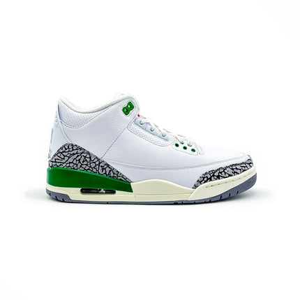 CK9246-136 Nike W Air Jordan 3 Retro Lucky Green White Versity Red Cement Grey