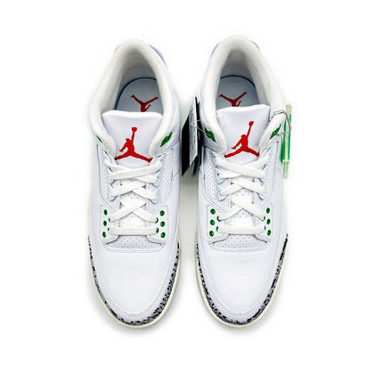 CK9246-136 Nike W Air Jordan 3 Retro Lucky Green White Versity Red Cement Grey