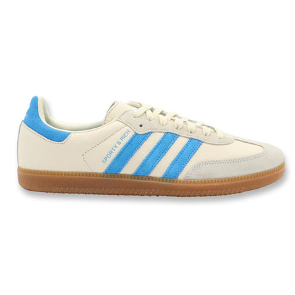 IE7096 Sporty & Rich adidas Samba OG Cream White Blue Rush Gum (Men's)