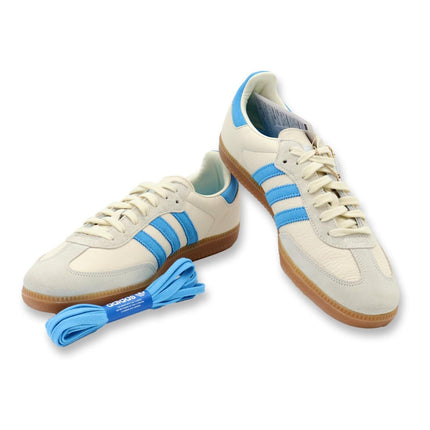 IE7096 Sporty & Rich adidas Samba OG Cream White Blue Rush Gum (Men's)