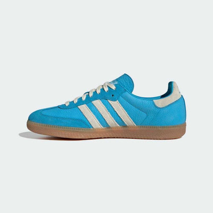 IE6975 Sporty & Rich adidas Samba OG Cream White Blue Rush Gum (Men's)