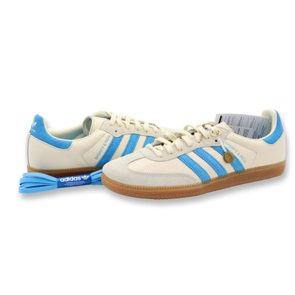 IE7096 Sporty & Rich adidas Samba OG Cream White Blue Rush Gum (Men's)