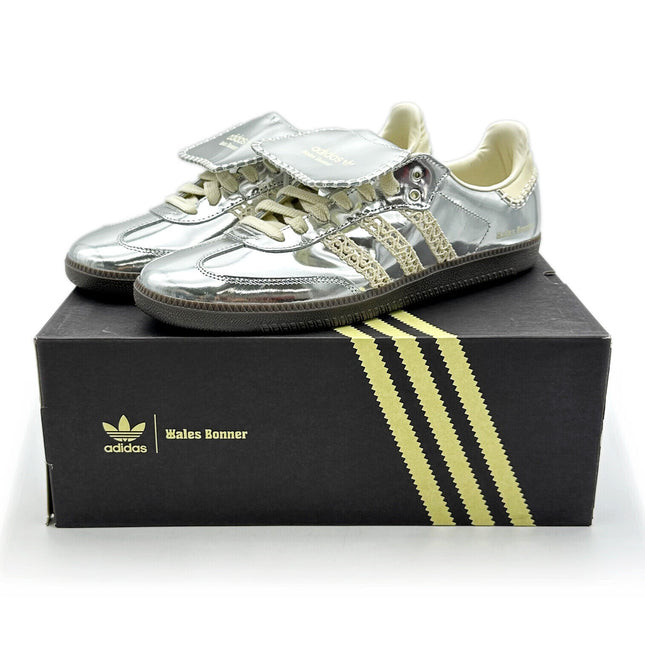 IG8181 Wales Bonner adidas Samba Silver Metallic Cream White Grey (Men's)