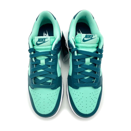 DD1503-301 Nike Dunk Low Geode Teal White Emerald Rise (Women's)