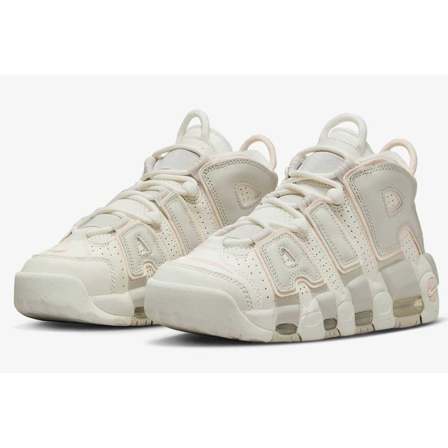 DV1137-101 Nike WMNS Air More Uptempo "Sail and Light Bone"