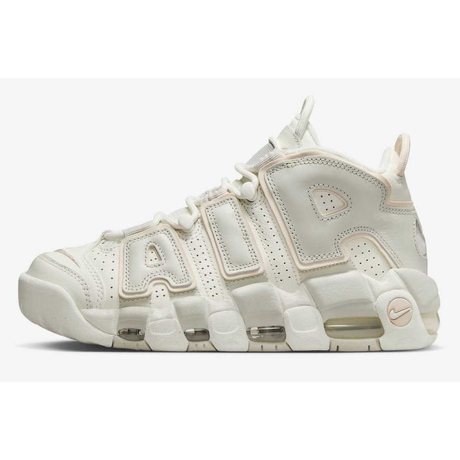 DV1137-101 Nike WMNS Air More Uptempo "Sail and Light Bone"