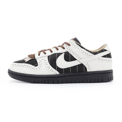 FV3642-010 Nike Dunk Low Summit White Cacao Wow Brogue Pinstripe Black (Women's)