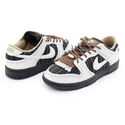 FV3642-010 Nike Dunk Low Summit White Cacao Wow Brogue Pinstripe Black (Women's)