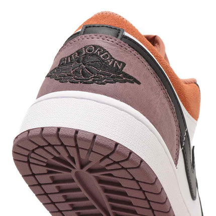 FB9907-102 Nike Air Jordan 1 Low SE White Sky J Orange Sky J Mauve Black (Men's)