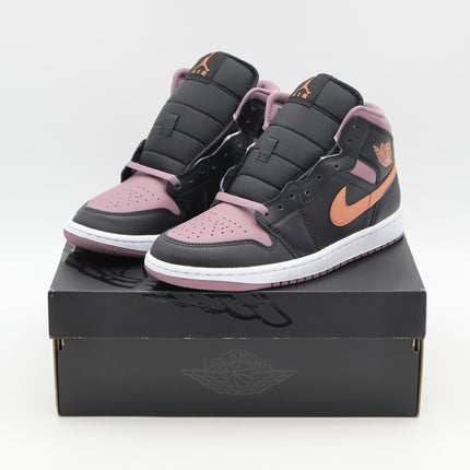 FB9911-008 Nike Air Jordan 1 Mid SE Black Sky J Mauve Sky J Orange (Men's)