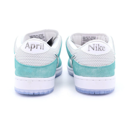 FD2562-400 APRIL SKATEBOARDS Nike SB Dunk Low Pro QS Turbo Green Silver (Men's)