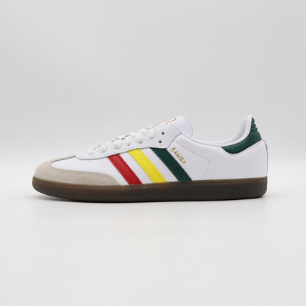 IH3118 adidas Originals Samba OG Rasta Cloud White Yellow Green Red (Men's)