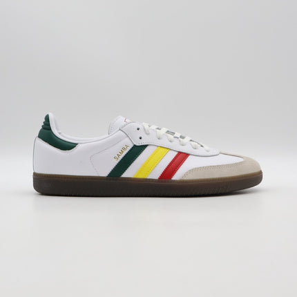 IH3118 adidas Originals Samba OG Rasta Cloud White Yellow Green Red (Men's)