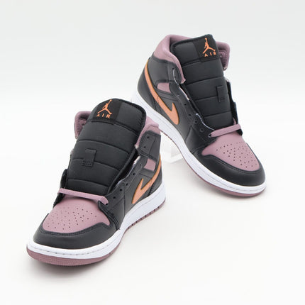 FB9911-008 Nike Air Jordan 1 Mid SE Black Sky J Mauve Sky J Orange (Men's)