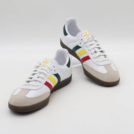 IH3118 adidas Originals Samba OG Rasta Cloud White Yellow Green Red (Men's)