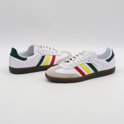 IH3118 adidas Originals Samba OG Rasta Cloud White Yellow Green Red (Men's)