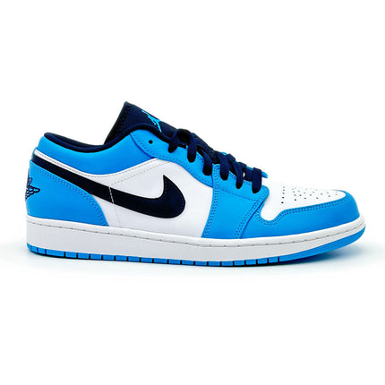 553558-144 Nike Air Jordan 1 Low University Blue UNC Dark Powder Navy (Men's)